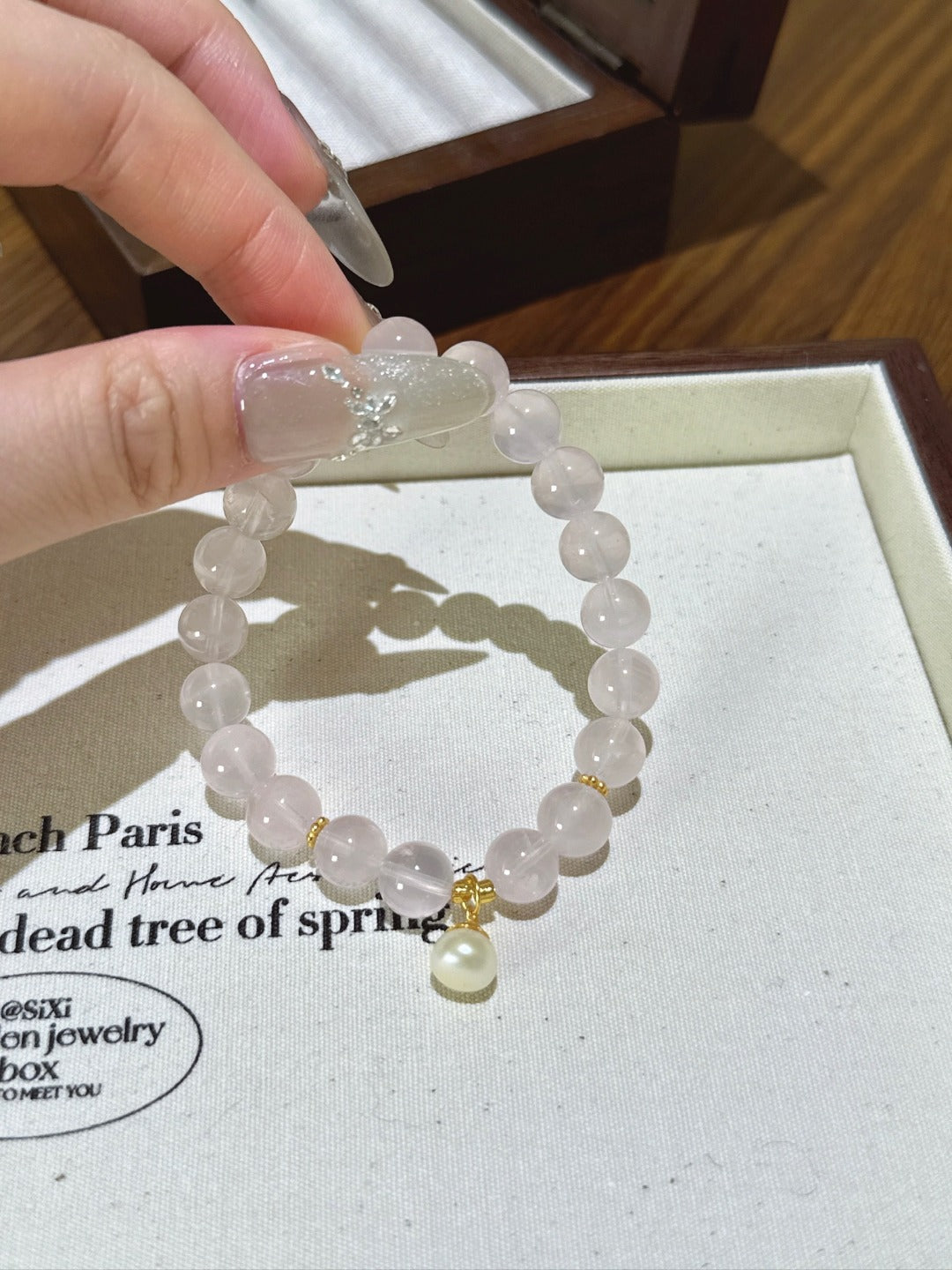 ▫️▪️ Pink crystal bracelet